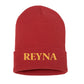 reyna red/gold beanie